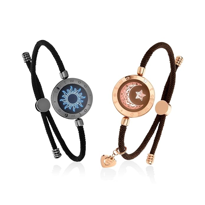 totwoo Long Distance Touch Bracelets for Couples