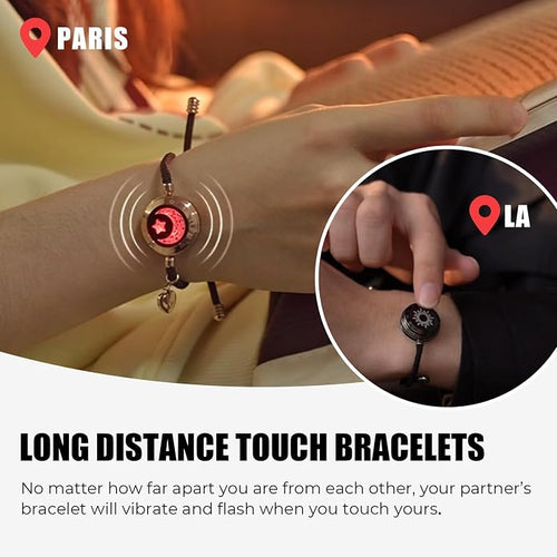Long distance couples vibrate bracelet ( Set of 2 )